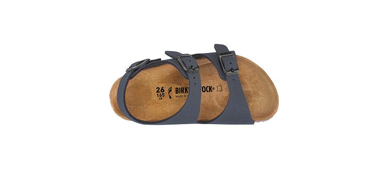 Birkenstock Roma Birkibuc Narrow Sandaler Børn Mørkeblå | DK 114EBC